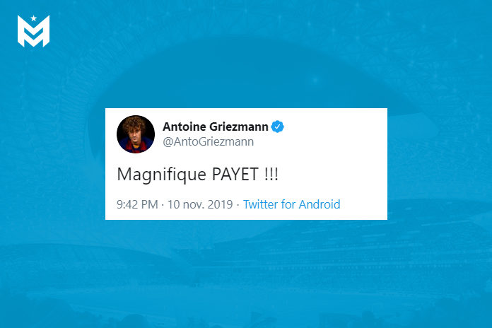 Griezmann bluffé par Payet