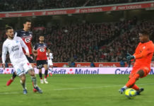 Benedetto buteur lors de Lille/OM
