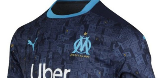 Le nouveau maillot extérieur de l'OM