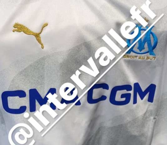 Le maillot domicile de l'OM pour 2023-2024 (Capture d’écran @intervallefr)