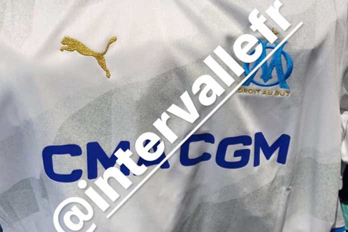 Le maillot domicile de l'OM pour 2023-2024 (Capture d’écran @intervallefr)