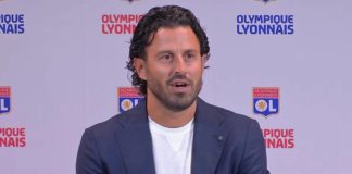 Grosso lors de sa présentation à l'OL (capture Youtube)