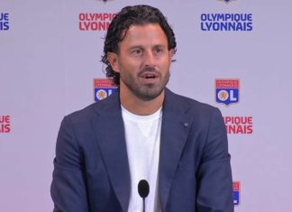 Grosso lors de sa présentation à l'OL (capture Youtube)