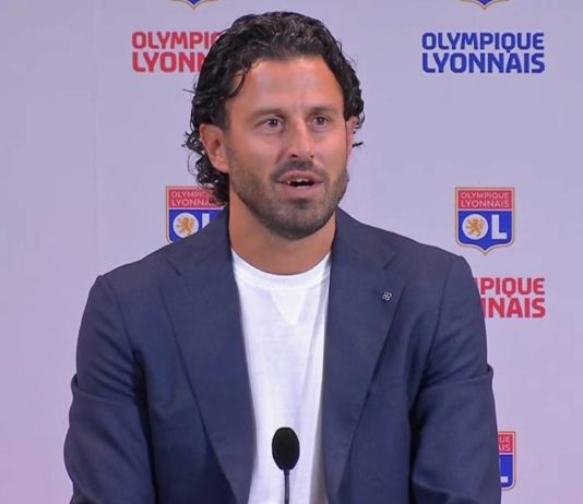 Grosso lors de sa présentation à l'OL (capture Youtube)