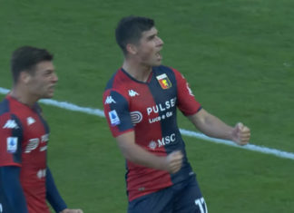 Malinovskyi après son but avec le Genoa