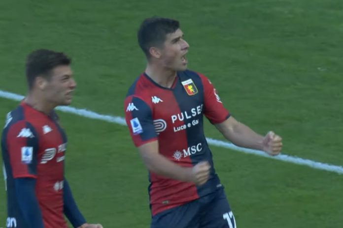 Malinovskyi après son but avec le Genoa