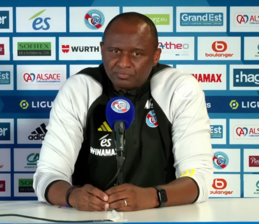 Patrick Vieira avant Strasbourg-OM