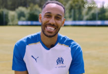 Aubameyang en interview avec l'OM (capture écran Youtube)
