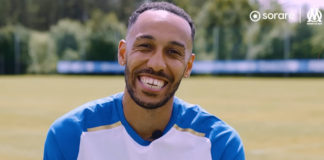 Aubameyang en interview avec l'OM (capture écran Youtube)