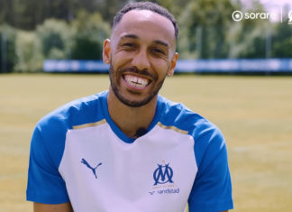 Aubameyang en interview avec l'OM (capture écran Youtube)