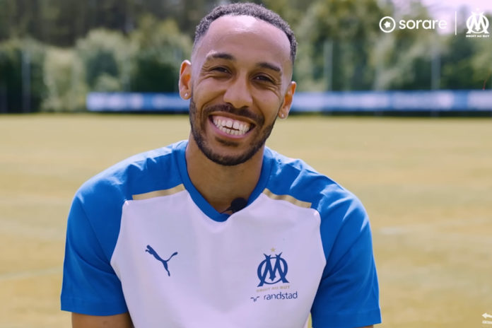 Aubameyang en interview avec l'OM (capture écran Youtube)