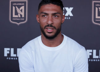 Bouanga en interview avec le LA FC (capture écran Youtube)