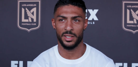 Mercato OM : discussions en cours avec Bouanga ! Bouanga en interview avec le LA FC (capture écran Youtube)