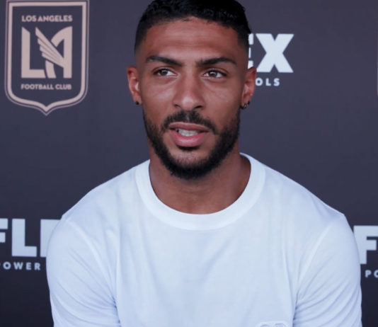 Bouanga en interview avec le LA FC (capture écran Youtube)