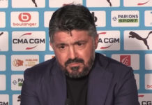 Gattuso en conférence de presse avec l'OM (capture écran Youtube)