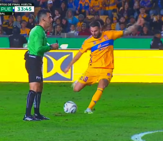 Gignac buteur au Mexique (capture écran Youtube)