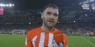 Javi Galan à l'Atlético Madrid (capture écran Youtube)
