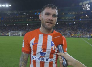 Javi Galan à l'Atlético Madrid (capture écran Youtube)