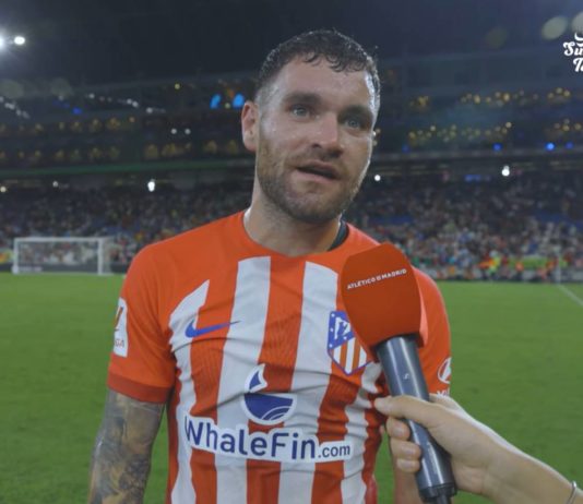 Javi Galan à l'Atlético Madrid (capture écran Youtube)