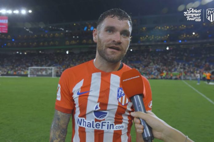 Javi Galan à l'Atlético Madrid (capture écran Youtube)