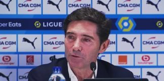 Marcelino lors de sa présentation à l'OM (capture écran Youtube)