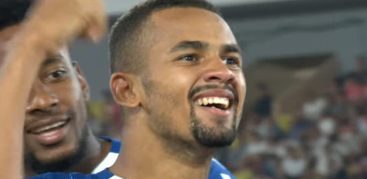 Ndiaye buteur lors de Monaco-OM (capture écran)