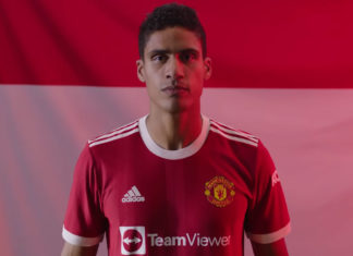 Varane à Manchester United (capture écran Youtube)