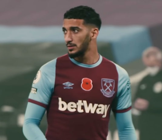 Mercato OM : Lyon accélère pour Benrahma Benrahma avec West Ham (capture écran Youtube)