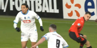 Bilal Nadir lors de Rennes-OM (capture écran beIN)