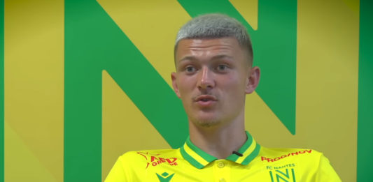 Quentin Merlin (capture écran Youtube FC Nantes)