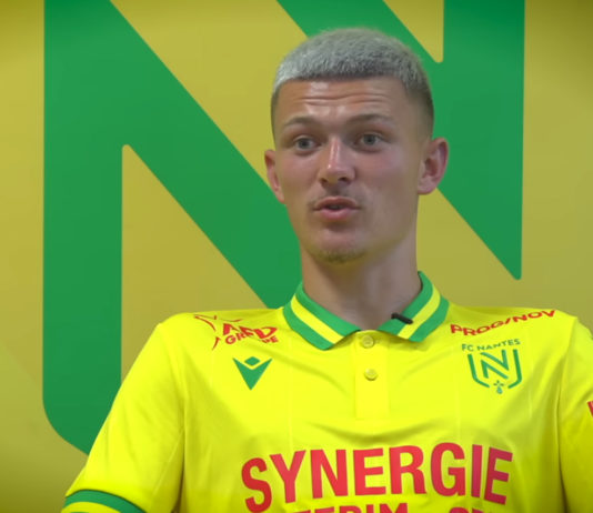 Quentin Merlin (capture écran Youtube FC Nantes)