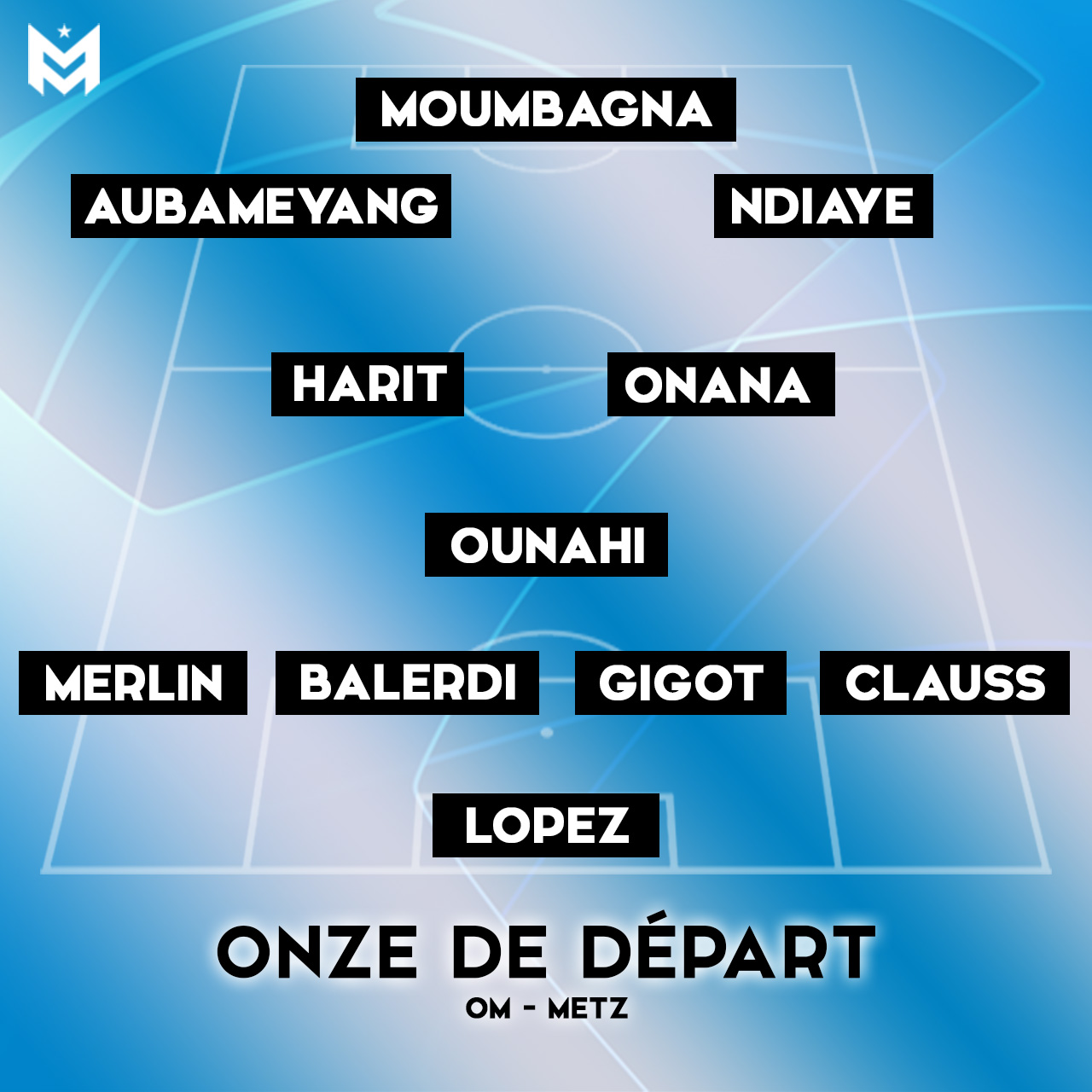 La compo officielle de Gattuso pour OM-Metz