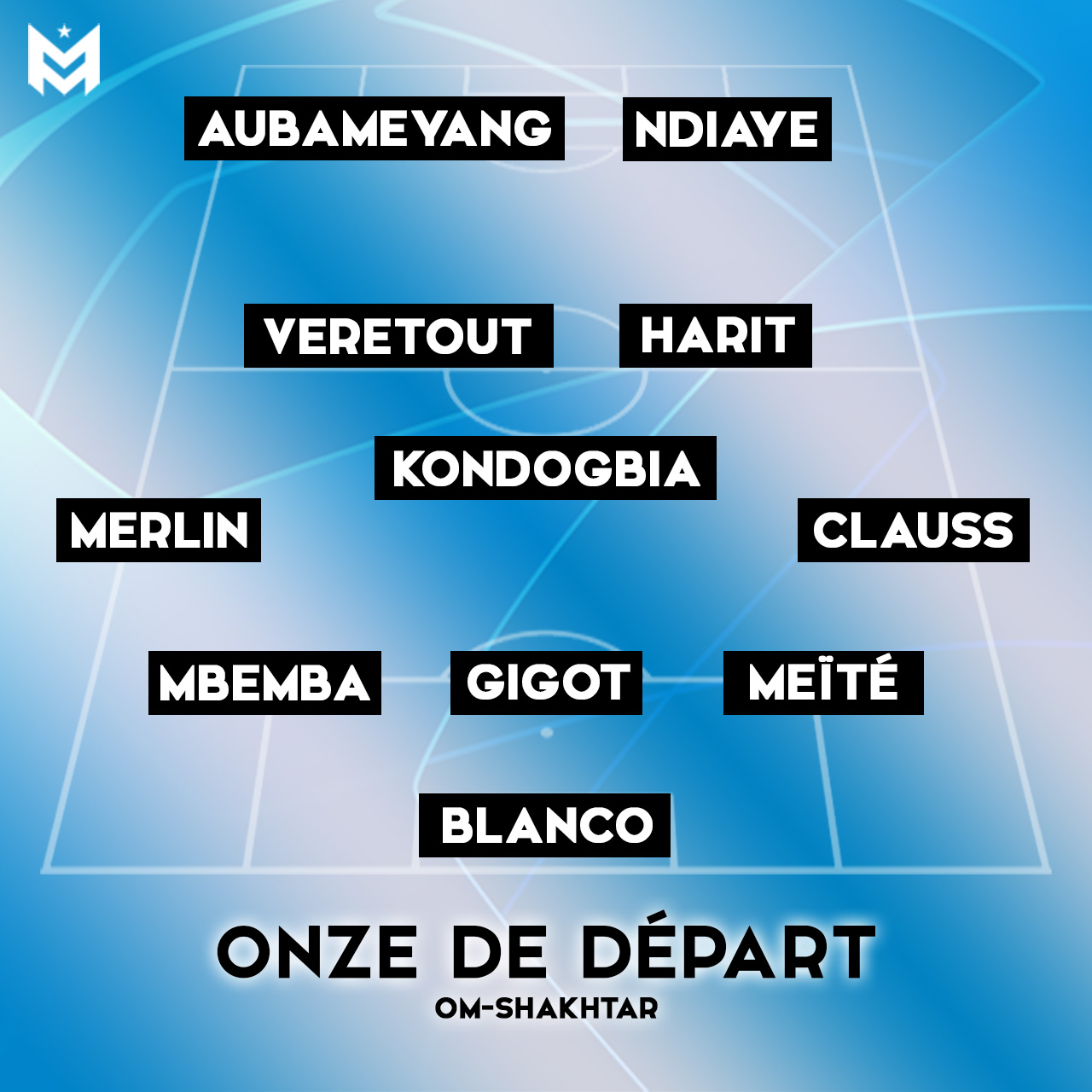 La compo probable de Gasset pour OM-Shakhtar