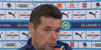 Pierre Sage en interview après OM-Lyon