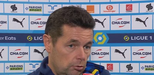 Pierre Sage en interview après OM-Lyon