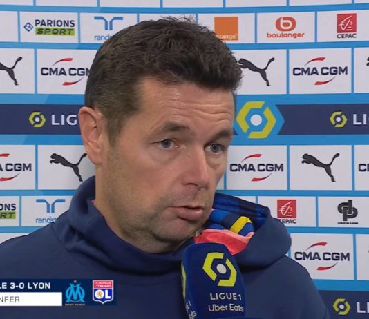 Pierre Sage en interview après OM-Lyon