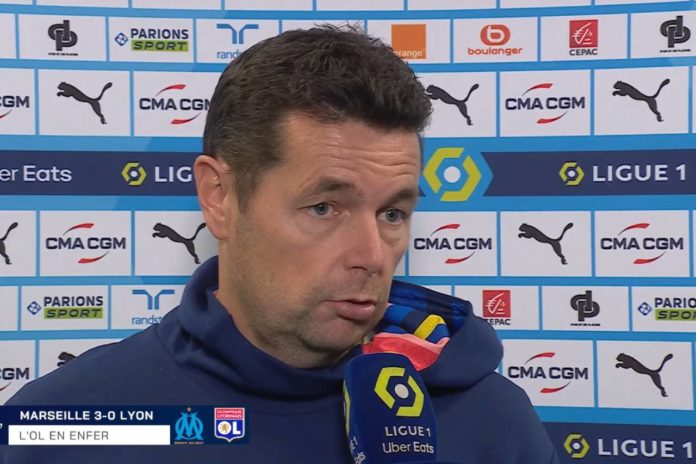 Pierre Sage en interview après OM-Lyon