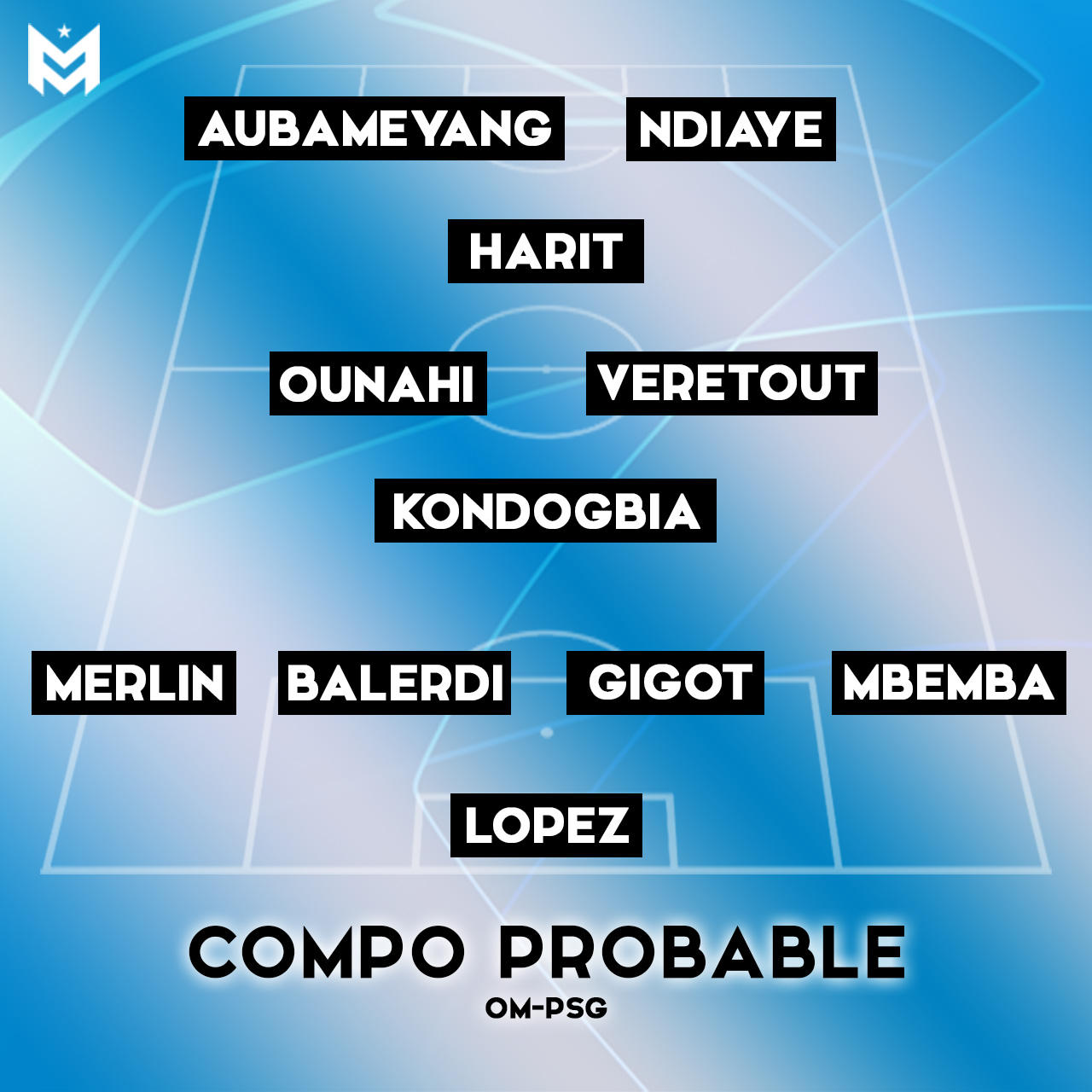 La compo probable de Gasset pour OM-PSG