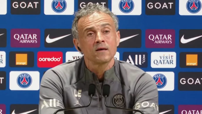 Luis Enrique avant OM-PSG