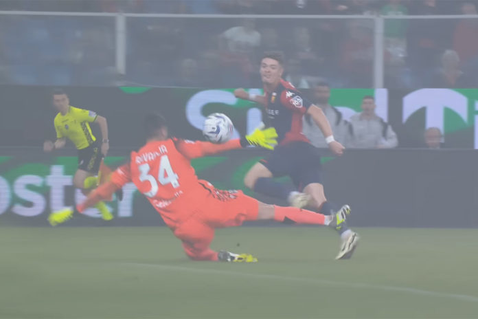 Vitinha buteur lors de Genoa-Bologne