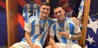 Valentin Carboni et Lautaro Martinez
