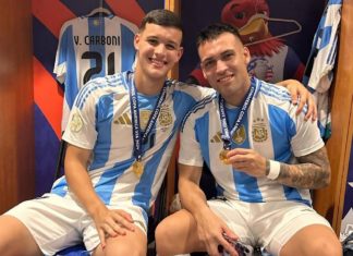 Valentin Carboni et Lautaro Martinez