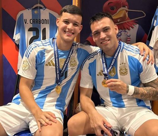 Valentin Carboni et Lautaro Martinez