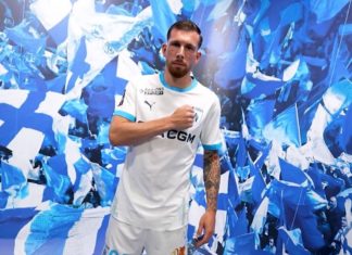 Hojbjerg sous les couleurs de l’OM (capture écran OM.fr)