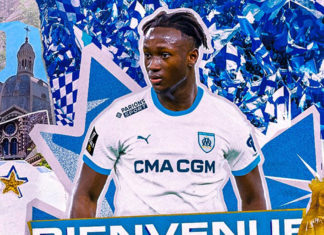 Ismaël Koné à l'OM (crédit OM.fr)