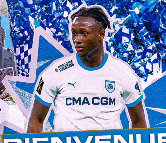 Ismaël Koné à l'OM (crédit OM.fr)