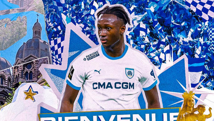 Ismaël Koné à l'OM (crédit OM.fr)