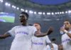 Ismaïla Sarr célèbre un but avec l'OM (capture écran vidéo OM.fr)