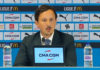 Pablo Longoria, le président de l'OM, lors de la présentation de Roberto De Zerbi