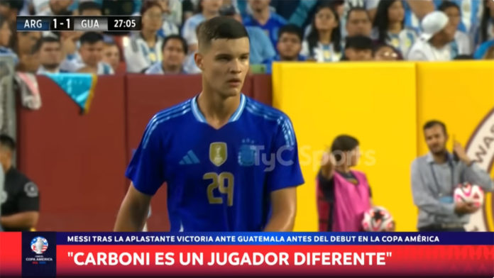 Valentin Carboni,; un crack argentin suivi par l'OM